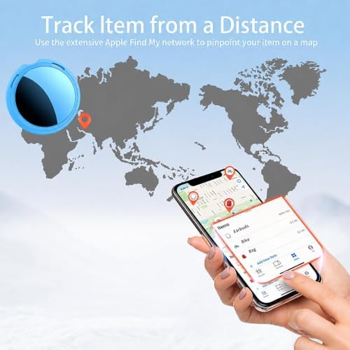 2 Pack Tracker Tags Finder Apple Find My MFi Certified Waterproof iOS Only