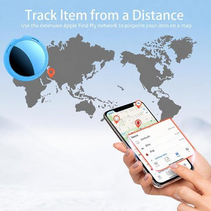 2 Pack Tracker Tags Finder Apple Find My MFi Certified Waterproof iOS Only