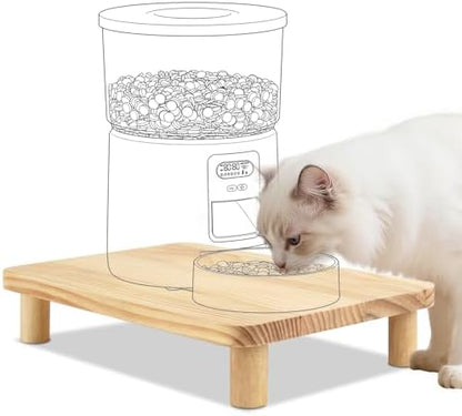 SZEE Cat Food Stand, Elevated Cat Feeder Stand for Automatic Feeder & Bowls