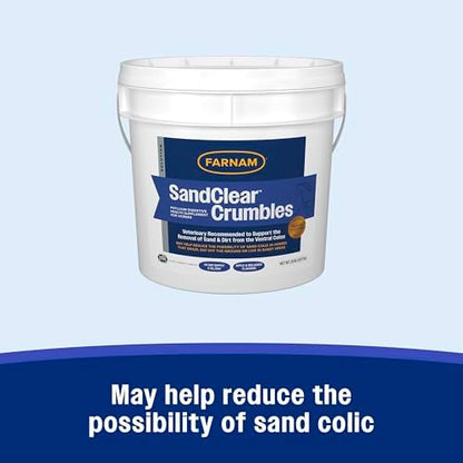 Farnam SandClear Crumbles, Psyllium Digestive Supplement, 64 Day Supply