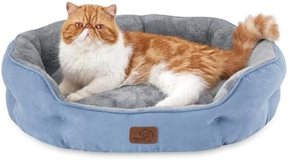 Bedsure Small Dog Bed Washable,Round Cat Beds for Indoor Cats,25in