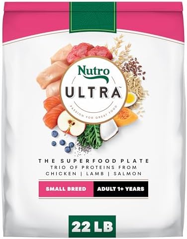 Nutro Ultra Small Breed Adult Dry Dog Food, Chicken, Lamb & Salmon, 22 lb