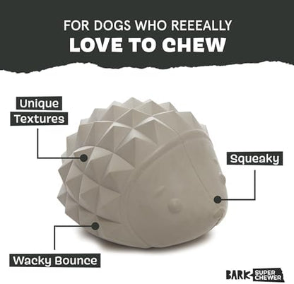 BarkBox Sven the Hedgie Rubber Dog Toy - Toy for Small Dogs