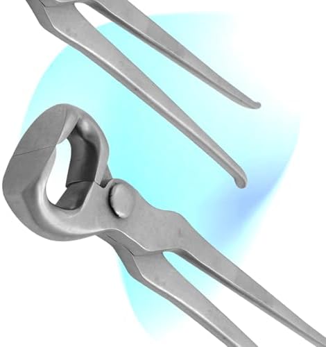 12" Curved Hoof Nipper, Carbon Steel & Chrome Vanadium Farrier Tool for Horses – Durable, Sharp & Rust-Resistant