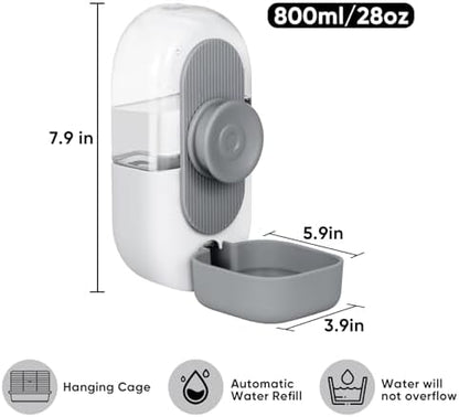 Lemtrflo 28oz Rabbit Water Bottle Dispenser, Bunny Cage Water Bowl