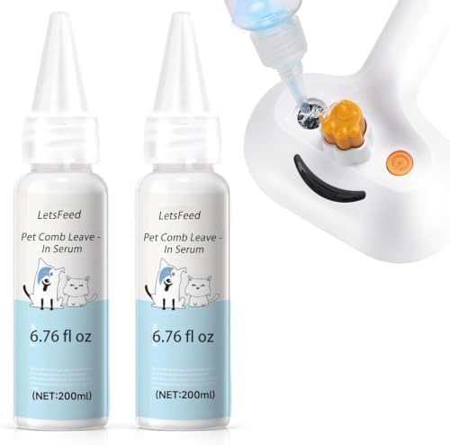 Pet Steam Brush for Dogs, Waterless Shampoo Refill for Dogs & Cats (2PCS)