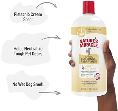 Nature's Miracle 2-in-1 Oatmeal Dog Shampoo & Conditioner, 32 oz