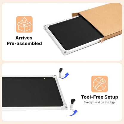 Veehoo Chew Proof Elevated Dog Bed, Silver Aluminum Dog Cot, Pre-Assembled