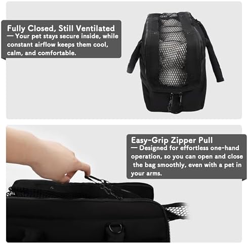 Dog Purse Carrier for Small Dog Cat up to 13lbs, Lightweight Pet Carrier