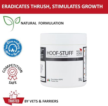 Red Horse Products Hoof-Stuff 290g, hoof Pack - cleanses and Protects