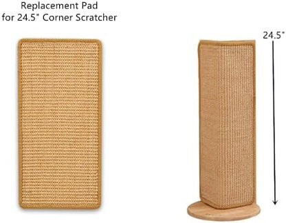 SHENGOCASE 4-Pack 11.8" x 23.6" Sisal Cat Scratching Mat Pad with Hook & Loop Tapes for Wall, Couch, Window Perch, Cat Wall Furniture