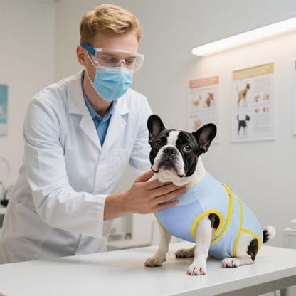 Kuoser Recovery Suit for Dogs Cats, Soft Dog Surgery Suit Female Male Spay