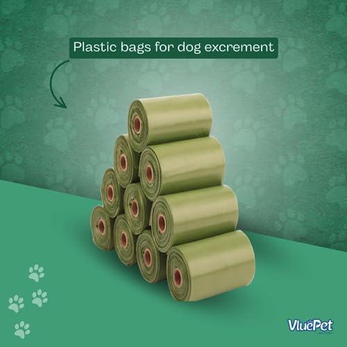 Biodegradable Dog Waste Bags | Unscented, Highly Flexible, Non-Toxic, Leak Proof Pet Poop Bags | 120 Count with Free Dispenser