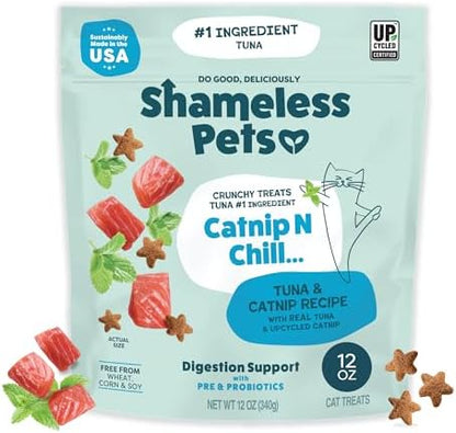 Shameless Pets Catnip N Chill Tuna Crunchy Cat Treats, 12 oz