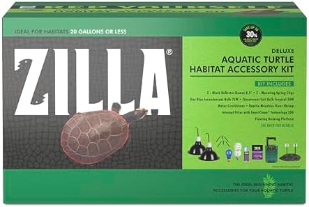 Zilla Aquatic Turtle Habitat Accessory Kit for Aquatic Turtles, Terrarium