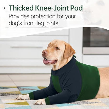 Lelepet Dog Recovery Sleeve for Wounds Front Legs, Stop Licking Dog Shirt