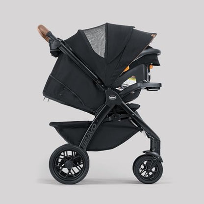 Chicco Bravo Primo Quick-Fold 3-in-1 Travel System with Car Seat