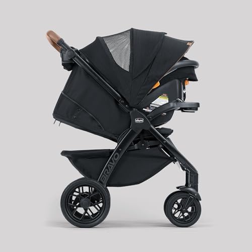 Chicco Bravo Primo Quick-Fold 3-in-1 Travel System with Car Seat