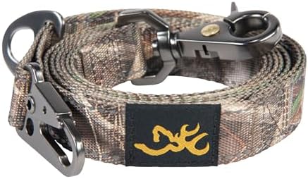 Browning Pet Leashes, Classic Webbing Camo Leash One Size, One Size, Realtree MAX-7