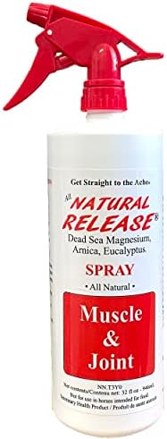 Four Oaks Farm Ventures, Natural Release Muscle Spray Treatment - Horse Liniment for Sore Muscles, Joint Pain, Tendon & Inflammation Relief - Easy to Use, Fast Acting, Alcohol & Menthol Free (32 oz)