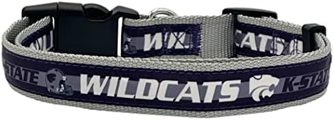 Pets First Collegiate PET Collar OLD VERSION Kansas State Wildcats Dog Collar, Size Medium. Best Sports Team Collar for Dogs & Cats. A Shiny & Colorful Dog & Cat Collar Licensed by The NCAA