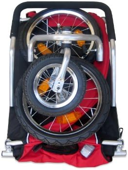 Booyah Medium Dog Stroller & Pet Bike Trailer with Suspension - Black