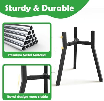 Elevated Dog Bowl Stand for Large Dogs, Adjustable Width 8.2-12.6", 16.9" Tall Single Raised Dog Food Water Stand,Bowl Not Included