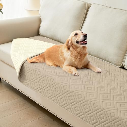 hyha Waterproof Reversible Dog Blanket, Pet Blanket for Sofa Couch