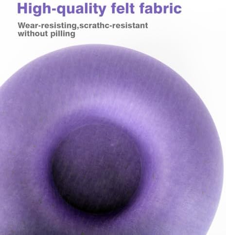 Cat Tunnel Bed for Indoor Cats with 3 Toys, Scratch Resistant Detachable and Washable Large Donut Cat Bed, Available in All Seasons (Purple, L(24x24x11))