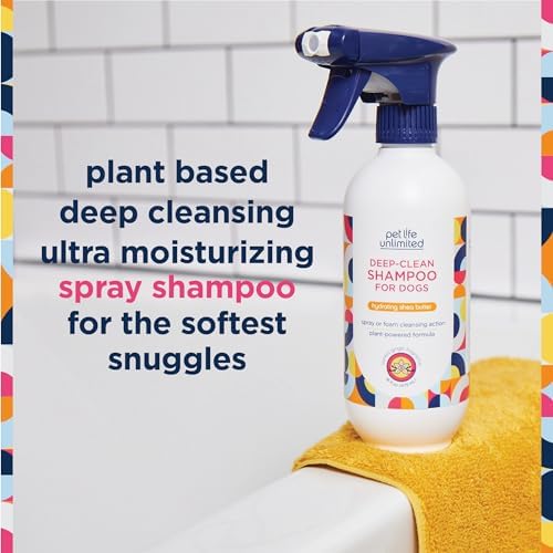 Pet Life Unlimited Spray-On Dog Shampoo & Conditioner, Vanilla Ginger, 2pk