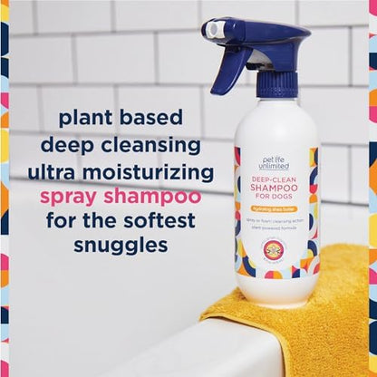 Pet Life Unlimited Spray-On Dog Shampoo & Conditioner, Vanilla Ginger, 2pk