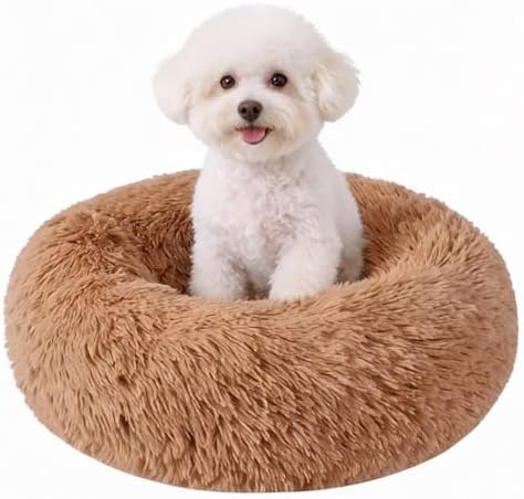 Cat Beds for Indoor Cats, Washable 20" Donut Pet Bed for Small Dogs
