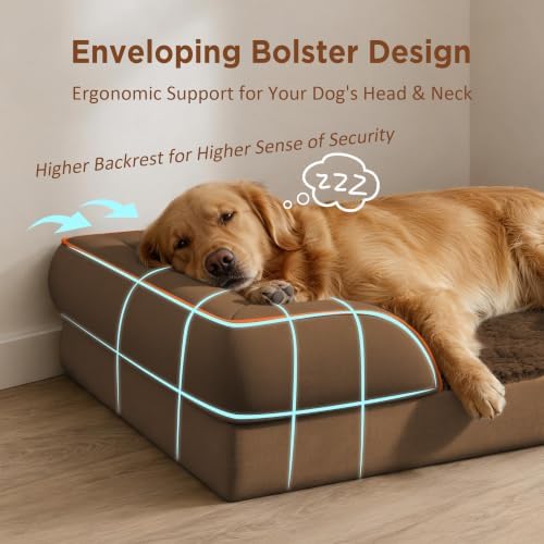 Comfort Expression Waterproof Orthopedic Dog Beds for Large Sized Dog