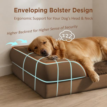 Comfort Expression Waterproof Orthopedic Dog Beds for Extra Large Dog