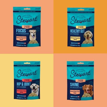 Stewart Freeze Dried Dog Treats & Food Topper, Hip & Joint Formula, 4 oz