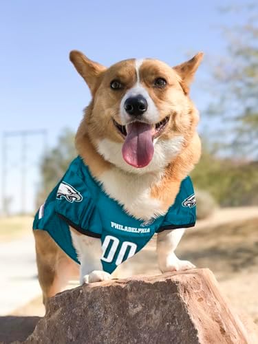 Pets First NFL Philadelphia Eagles Dog Jersey, Size XX-Large, Football Shirt Costume for Pet, Dog Sports T-Shirt, NFL Team Clothing for Cats, Licensed Pet Apparel Available in 7 Sizes and 32 Teams