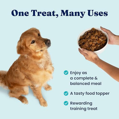Solid Gold Air Dried Dog Food Topper & Treats for Picky Eaters, Beef, 2lb