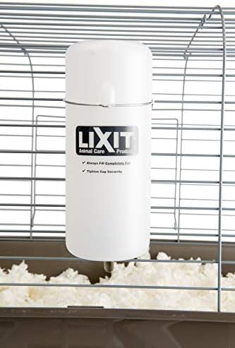 Lixit Wide Mouth BPA-Free Water Bottles with Colorful Graphics for Guinea Pigs, Rats, Chinchillas and Other Small Animals. (32oz)