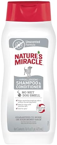 Nature's Miracle Hypoallergenic 2-In-1 Shampoo & Conditioner, 16 oz