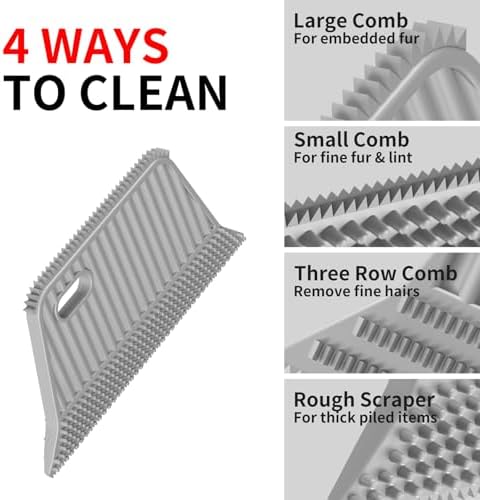 Pet Hair Remover, Dog Cat Carpet Rake, Lint Remover Shaver for Sofas 3-Pack