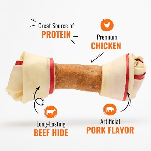 Good 'n' Fun 8 in Bone Long-Lasting Dog Treat With Real Protein, 1 Count