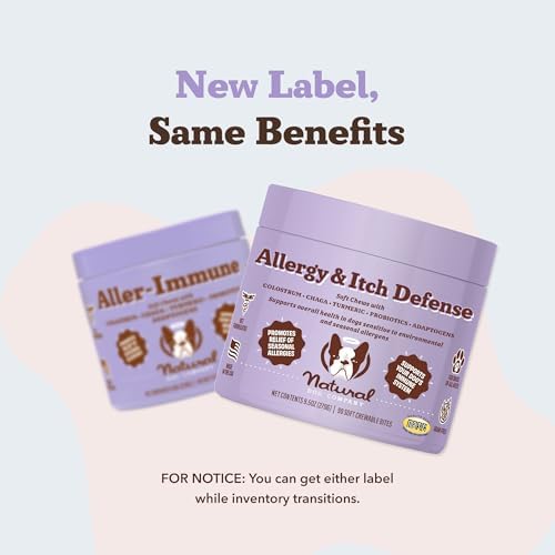 Natural Dog Company Allergy & Itch Defense Chews for Dogs, 90 Soft Chews