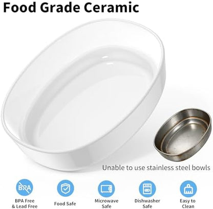 HoneyGuaridan RFID Automatic Cat Feeder,Collar Tag for Personalized Meal