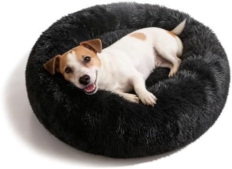 nononfish Cozy Donut Dog Bed,Soft Calming Bed for Small Pets