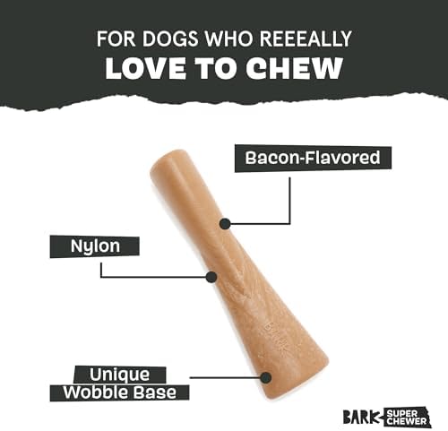 BarkBox Bacon Bone Super Chewer - Toy for Large Dogs