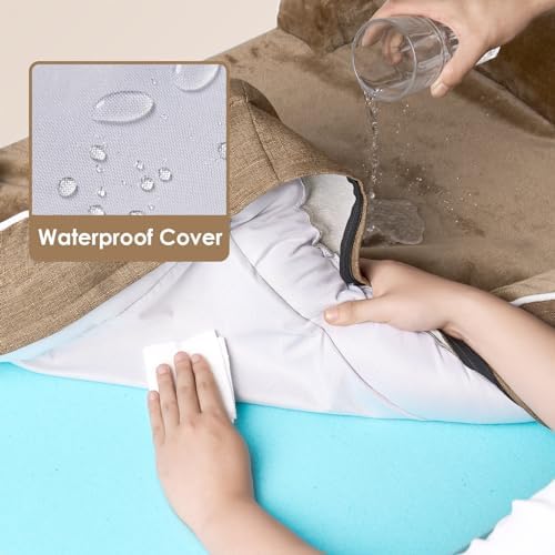 EHEYCIGA Orthopedic XXL Dog Bed, Waterproof Washable XL Big Pet Bed 52"