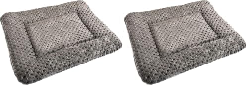 Small Animal Bed Mat, Soft & Warm, Suitable for Guinea Pig, Hamster, Rabbit, Rat and Bearded Dragon (X-Large(13.3''x9.4''), Mesh Black) (Pack of 2)