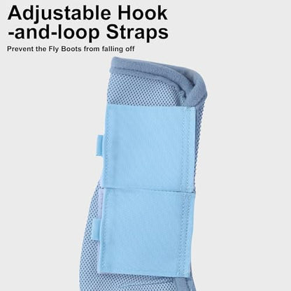 Horse Fly Boots, Mesh Fly Boots for Horse Set of 4, Equine Leg Protection