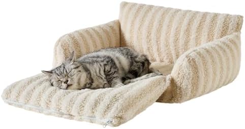 Hollypet Cat Bed Small Dog Orthopedic Couch Beds for Pets up to 13 lbs