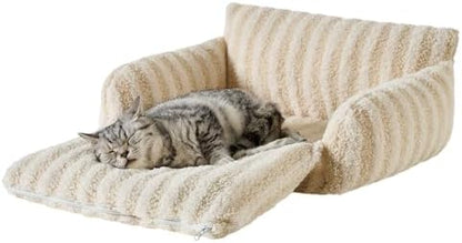 Hollypet Cat Bed Small Dog Orthopedic Couch Beds for Pets up to 13 lbs